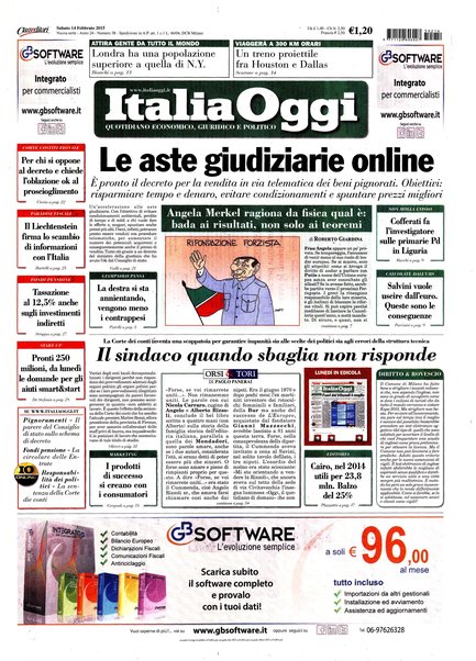 Italia oggi : quotidiano di economia finanza e politica